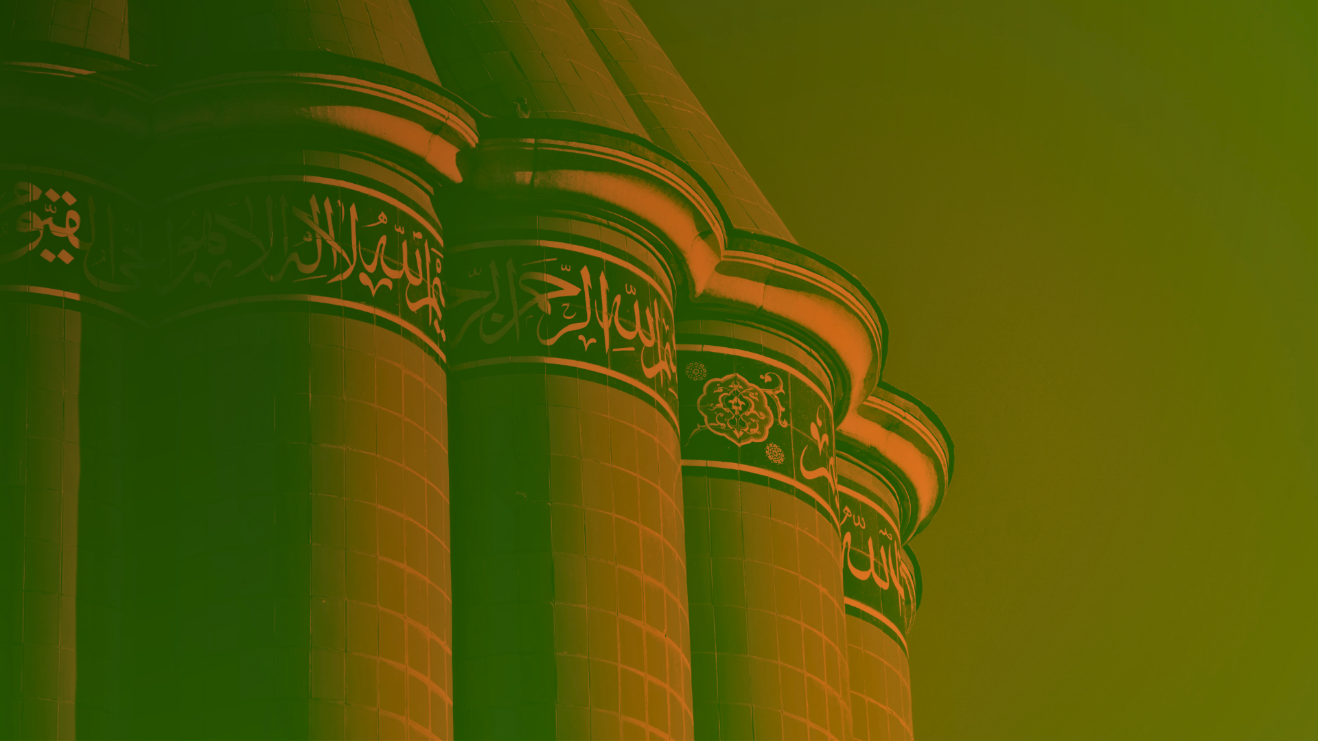 Architectural columns at Rumi’s tomb in Konya